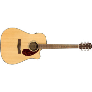 Fender CD-140SCE Acoustic-Electric Guitar with Case Dreadnought Body Style (Natural Finish)