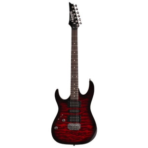 Ibanez GRX70QA Electric Guitar Transparent Red Burst right Handed
