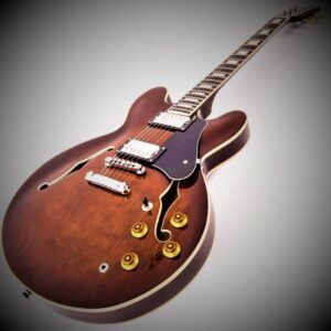 VINTAGE VSA500MP SEMI ACOUSTIC GUITAR NATURAL MAPLE