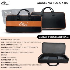 OLIVE GUITAR PROCESSOR BAG